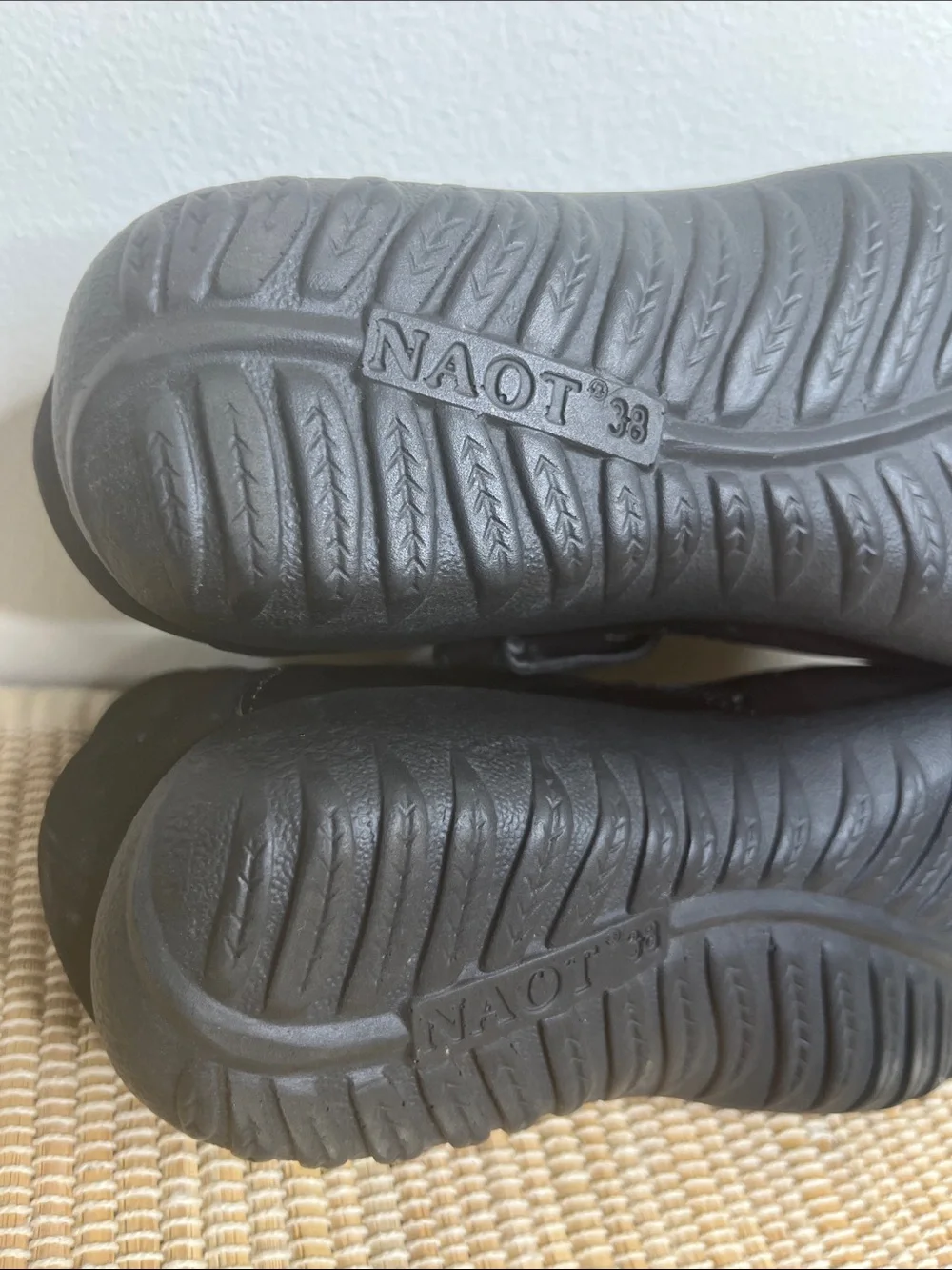Naot Matua Mary Jane Flats Black Leather Size 7 or 38